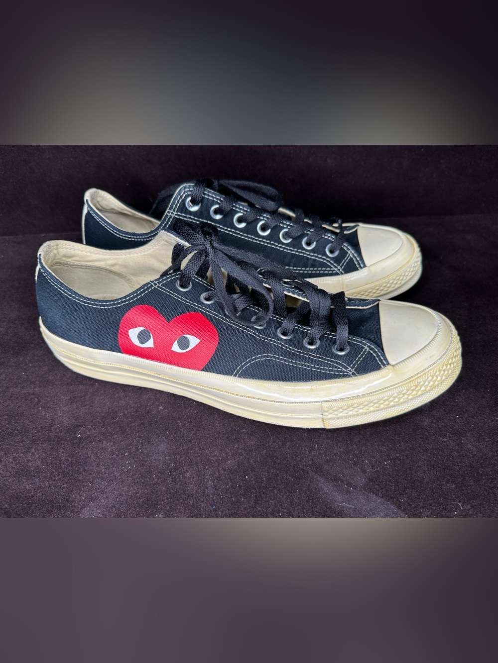 Converse Chuck 70 Low sneakers featuring the Comme des Garçons Play sz 10